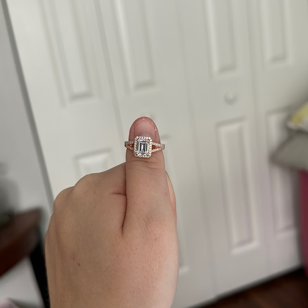 Travel Engagement Ring! Crystal ring - hidden crystal details.